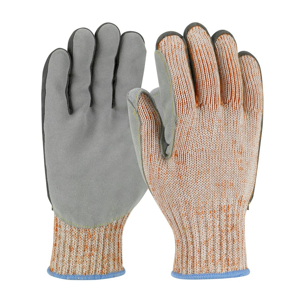 PIP Knit Hppe Blend Glove Split Cowhide Vend M, 12 Pairs/Dozen