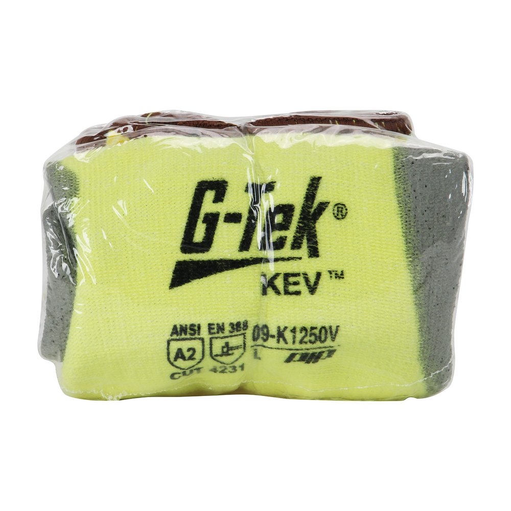 G-Tek by PIP Knit Kevlar Glove Polyure. Grip PALM/FING Vend M, 12 Pairs/Dozen