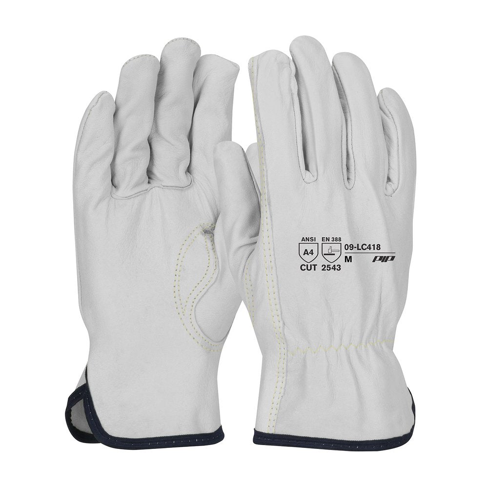 PIP Prem Goat Leather Glovearamid Linr Keyst TH M, 12 Pairs/Dozen