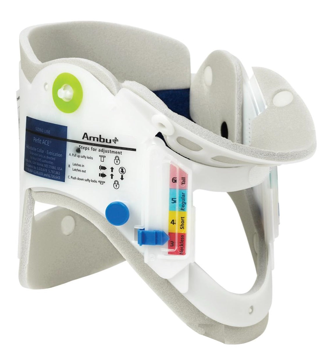 Kemp USA Ambu® Perfit ACE Extrication Cervical Collar, Adjustable, Adult