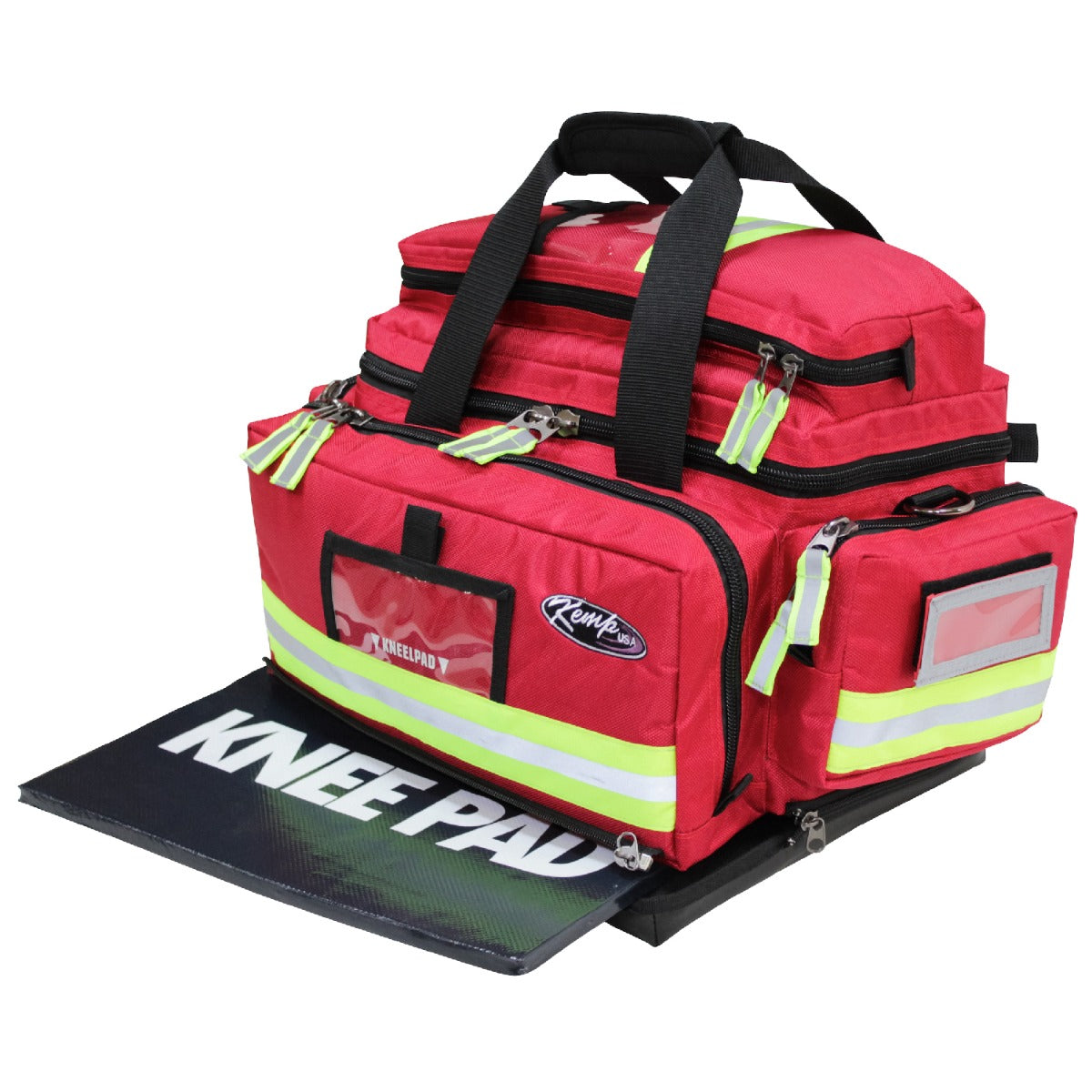 Kemp USA Premium Large Professional Trauma Bag, Red