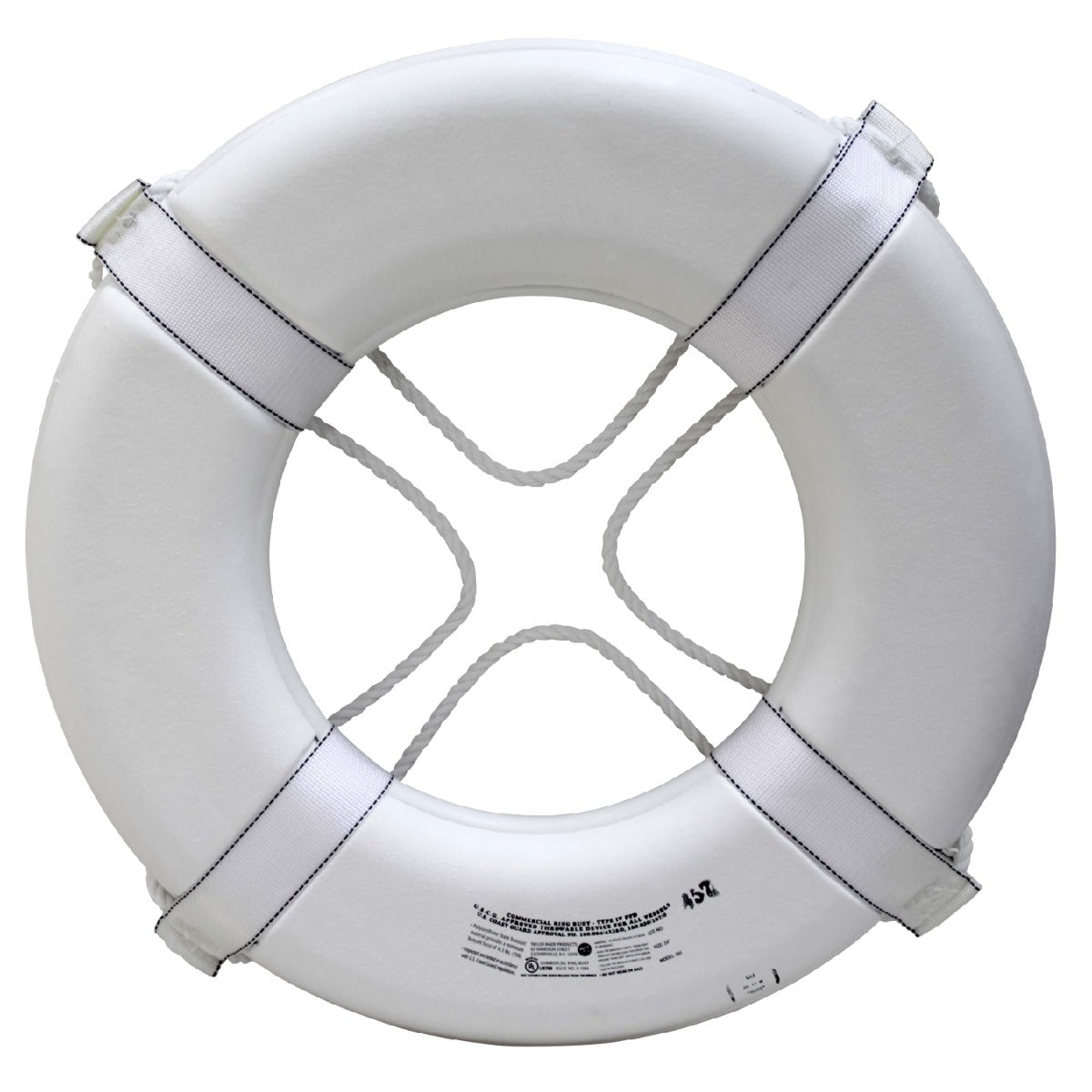 Kemp USA 24" Ring Buoy, USGC Approved, White