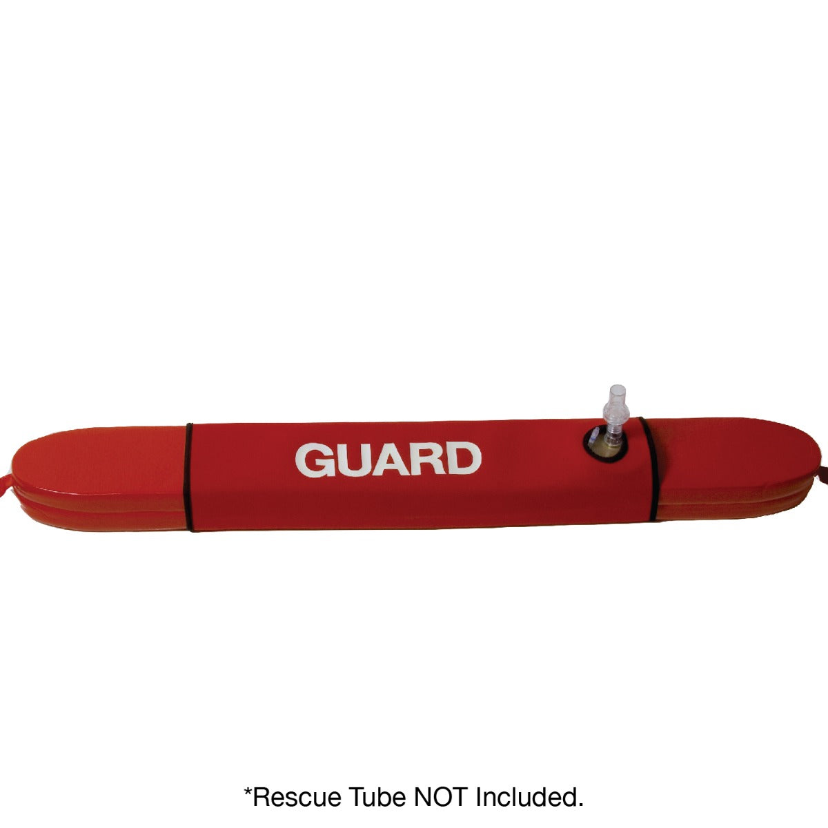 Kemp USA Rescue Tube Cover with Seal Easy Mask Hole and GUARD logo, Red
