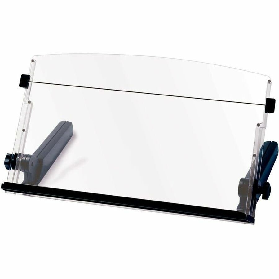 3M In-Line Document Holder - 4" Height x 18" Width - Black, Clear - Plastic