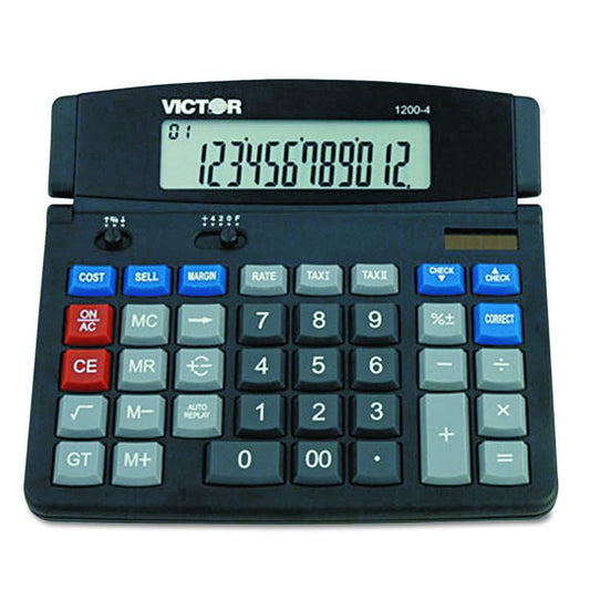 1200-4 Business Desktop Calculator, 12-Digit LCD