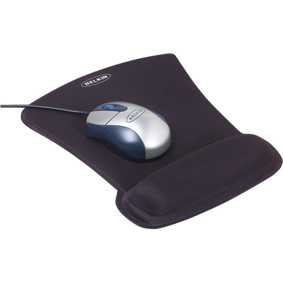 Belkin WaveRest Gel Mouse Pad, Black - Black - Gel - Mouse - 1
