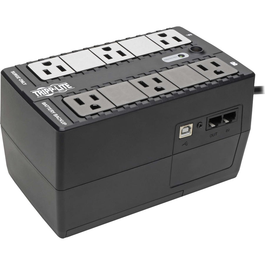 Tripp Lite series INTERNET350U 350VA Ultra-compact Desktop/Tower/Wall Mount UPS - 2U Ultra-compact Desktop/Tower/Wall Mount - 6.50 Hour Recharge - 2 Minute Stand-by - 120 V AC Input - 110 V AC, 115 V AC, 120 V AC Output - Single Phase - Pure Sine Wave...