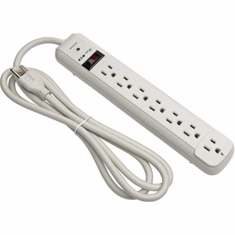Tripp Lite series Protect It! STRIKER 7-Outlet Surge Suppressor - Gray - NEMA 5-15P - 7 x NEMA 5-15R - 1800 VA - 1080 J - 120 V AC Input - 120 V AC Output - 6 ft