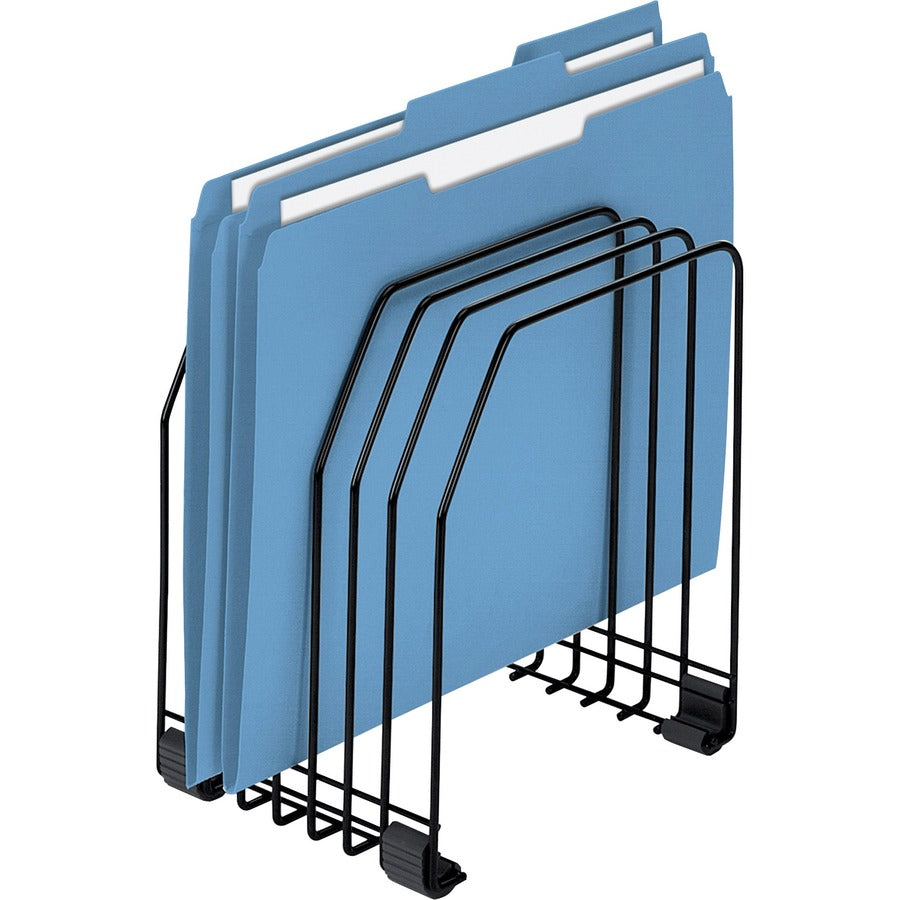 Fellowes Wire Organizer - 7 Compartment(s) - 8.25" Height x 7.38" Width x 5.88" Depth - Desktop - Black - Steel - 1 Each