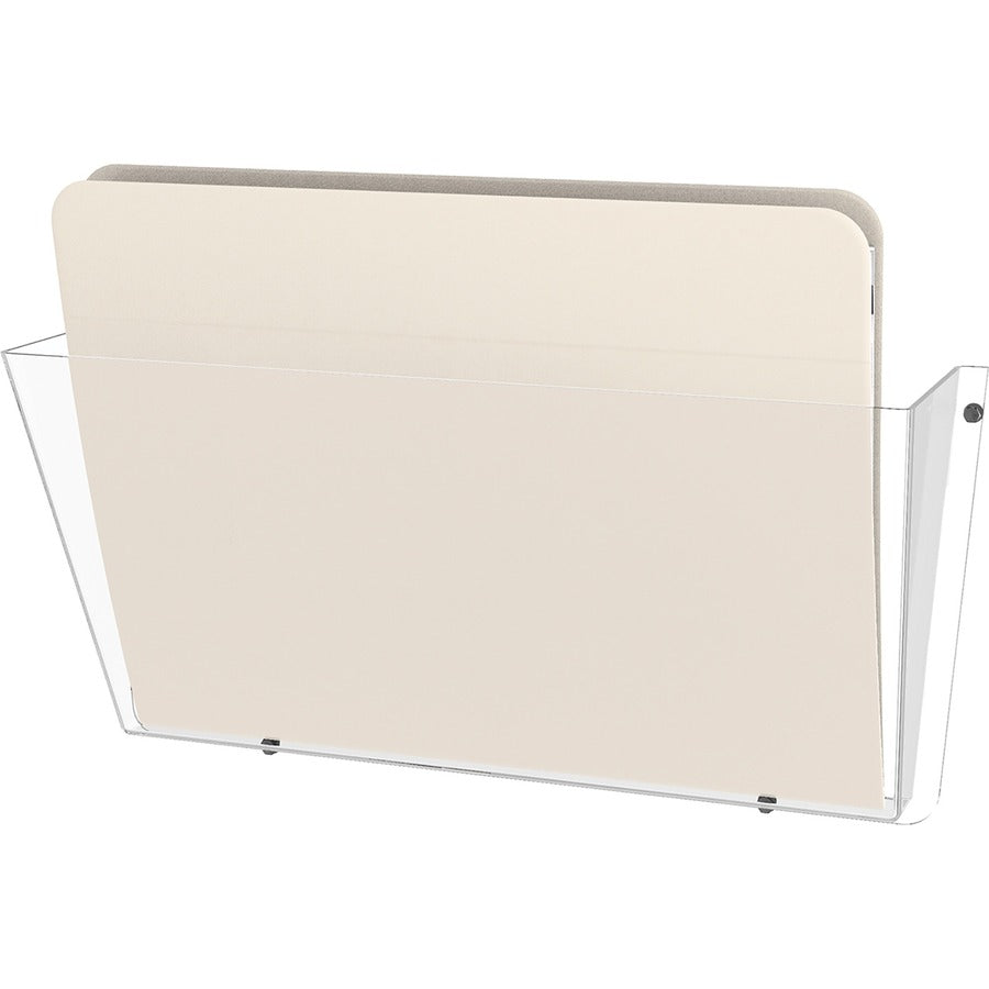 Deflecto Unbreakable DocuPocket - 1 Pocket(s) - 1 Compartment(s) - 6.50" Height x 14.50" Width x 3" Depth - Unbreakable - Clear - Plastic - 1 Each