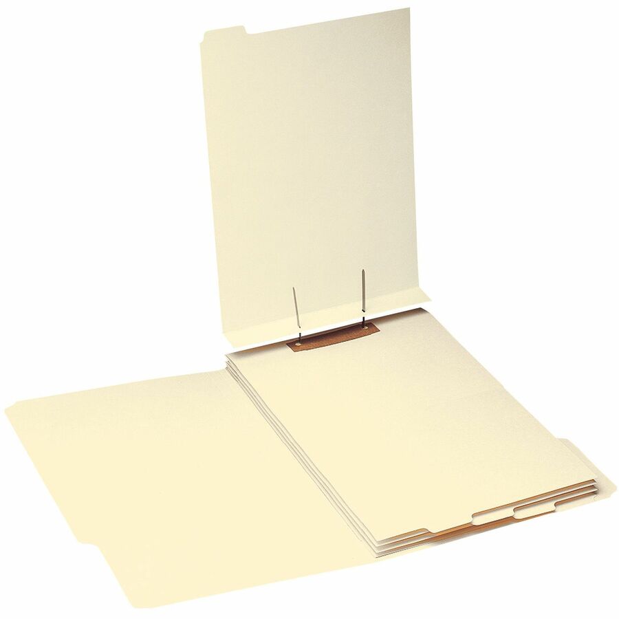 Smead 1/5 Tab Cut Legal Folder Divider with Fastener - Assorted Tab(s) - 10% - 50 / Pack