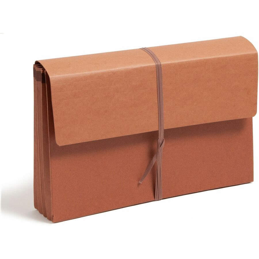 Smead Legal File Wallet - 8 1/2" x 14" - Capacity3 1/2" Expansion - Redrope - 30% Recycled - 1 Each