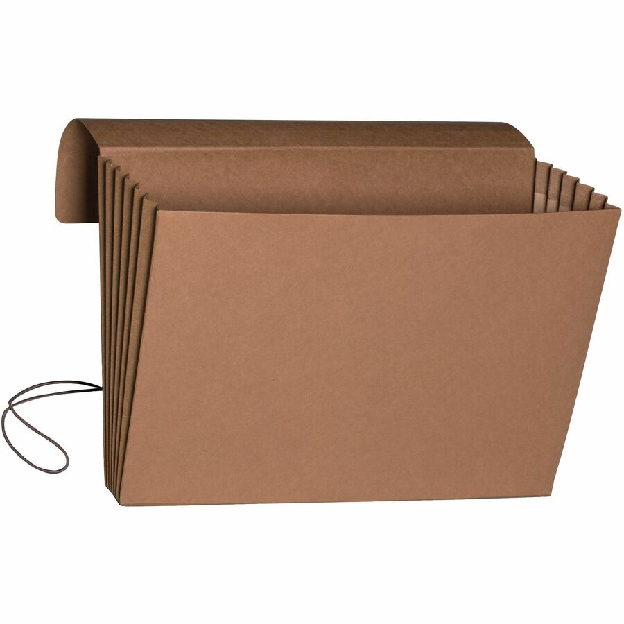 Smead Legal File Wallet - 8 1/2" x 14" - 5 1/4" Expansion - Redrope - Elastic Closure Flap, Tear Resistant Gusset - 30% Recycled - 10 / Box