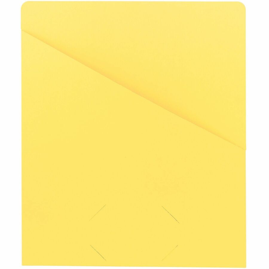 Smead Letter File Jacket - 8 1/2" x 11" - 11 pt. - Yellow - 10% Recycled - 25 / Pack