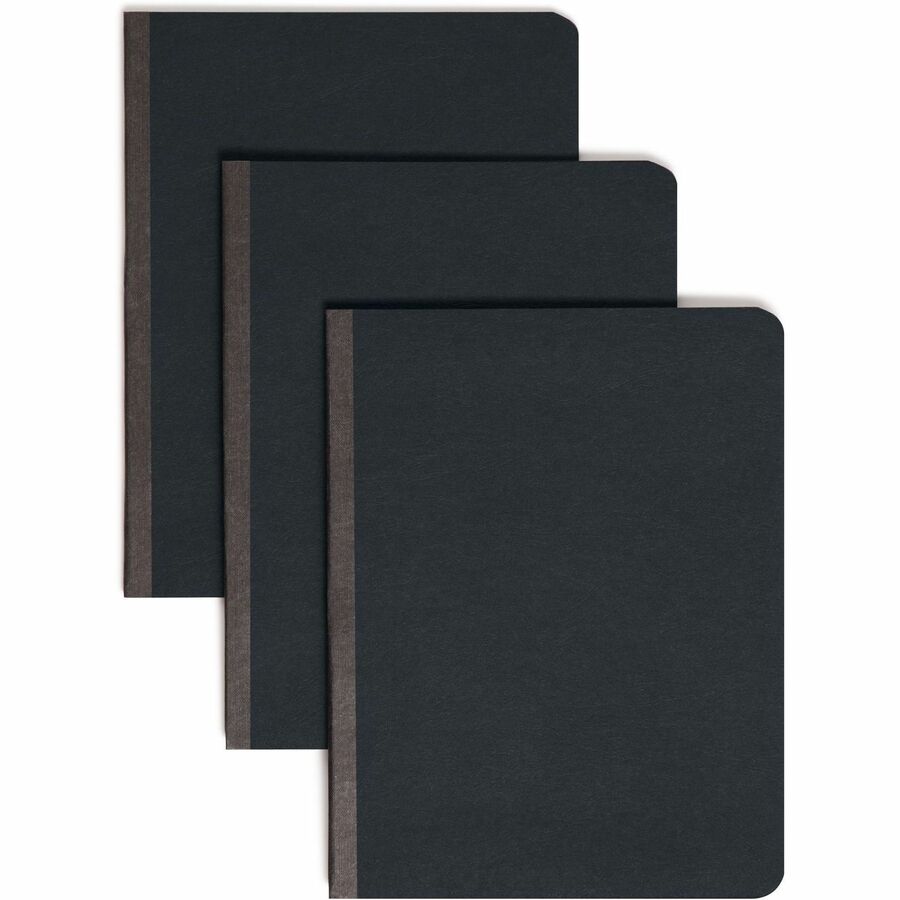 Smead Premium Pressboard Letter Fastener Folder - 8 1/2" x 11" - 3" Expansion - 1 Fastener - 3" for Folder - 25 pt. - Pressboard - Black - Reinforced Hinge, Heavy Duty, Moisture Resistant, Stain Resistant, Rounded Corner - 60% Recycled - 1 Each