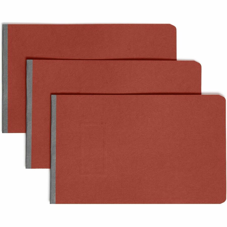 Smead Premium Pressboard Fastener Folder - 2" Folder Capacity - 8 1/2" x 14" - 2" Expansion - 1 Fastener - 25 pt. - Pressboard - Red - Reinforced Hinge, Heavy Duty, Moisture Resistant, Stain Resistant - 60% Recycled - 1 Each