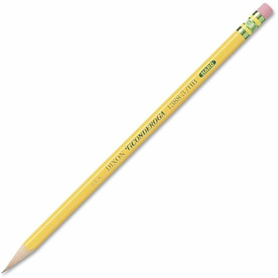 Ticonderoga Wood-Cased Pencils - Black Lead - #3 - Yellow Barrel - 12 / Dozen