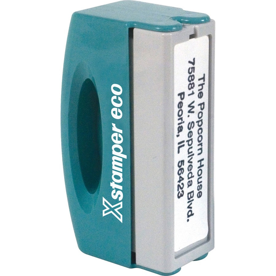 Xstamper Pocket Stamp/Notary Address Stamp - Custom Message Stamp - 0.50" Impression Width x 2" Impression Length - 50000 Impression(s)Plastic - 1 Each