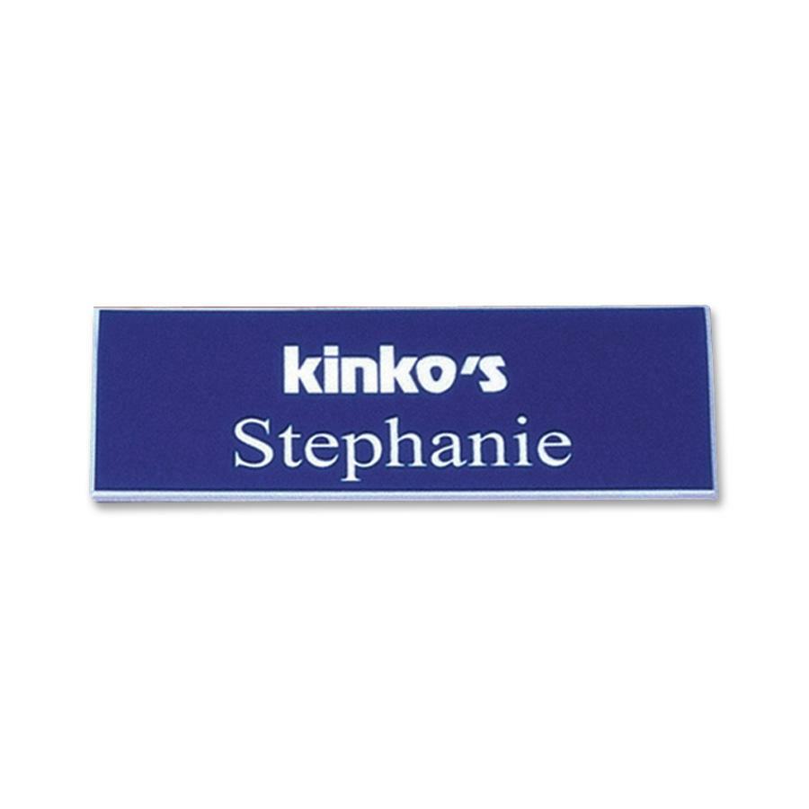 Xstamper Standard Logo Name Badges - 3" Width x 0.7" Height - Plastic - 1 Each