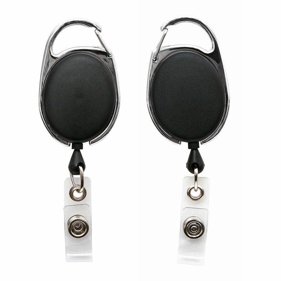 SICURIX Badge Holder - Matte Black, Multicolor - 1 Each