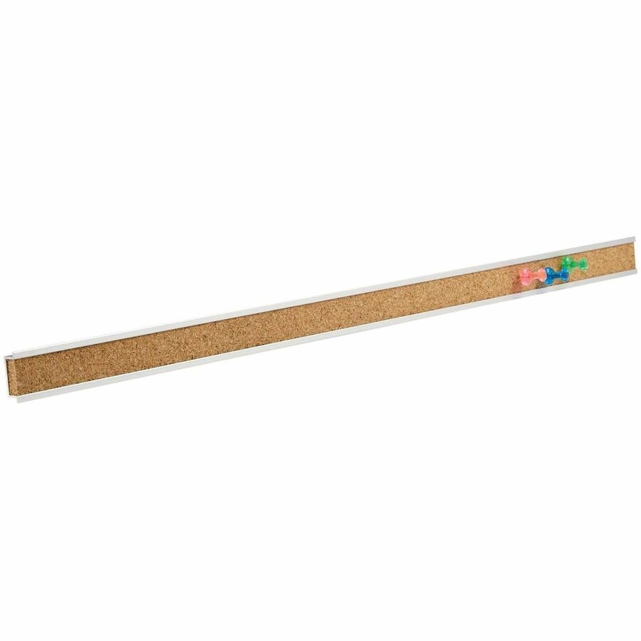 Quartet Mounting Bar - Silver, Brown - Aluminum, Cork - 1 Each