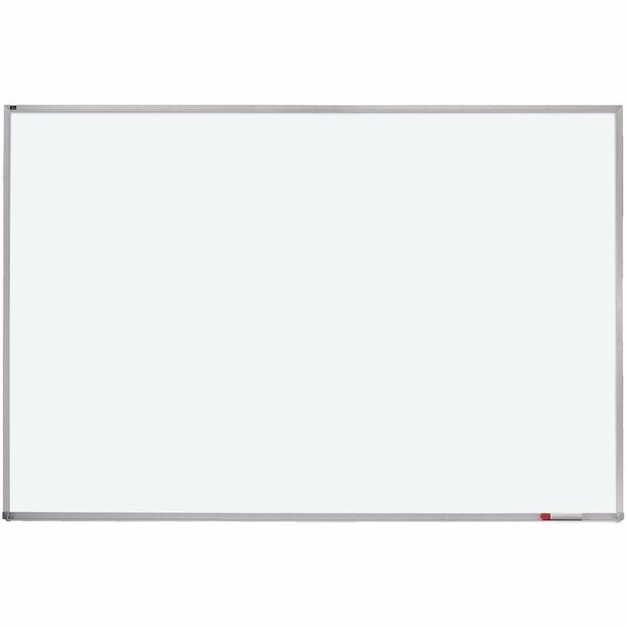 Quartet Whiteboard - 48" (4 ft) Width x 72" (6 ft) Height - White Melamine Surface - Silver Aluminum Frame - Horizontal - 1 Each