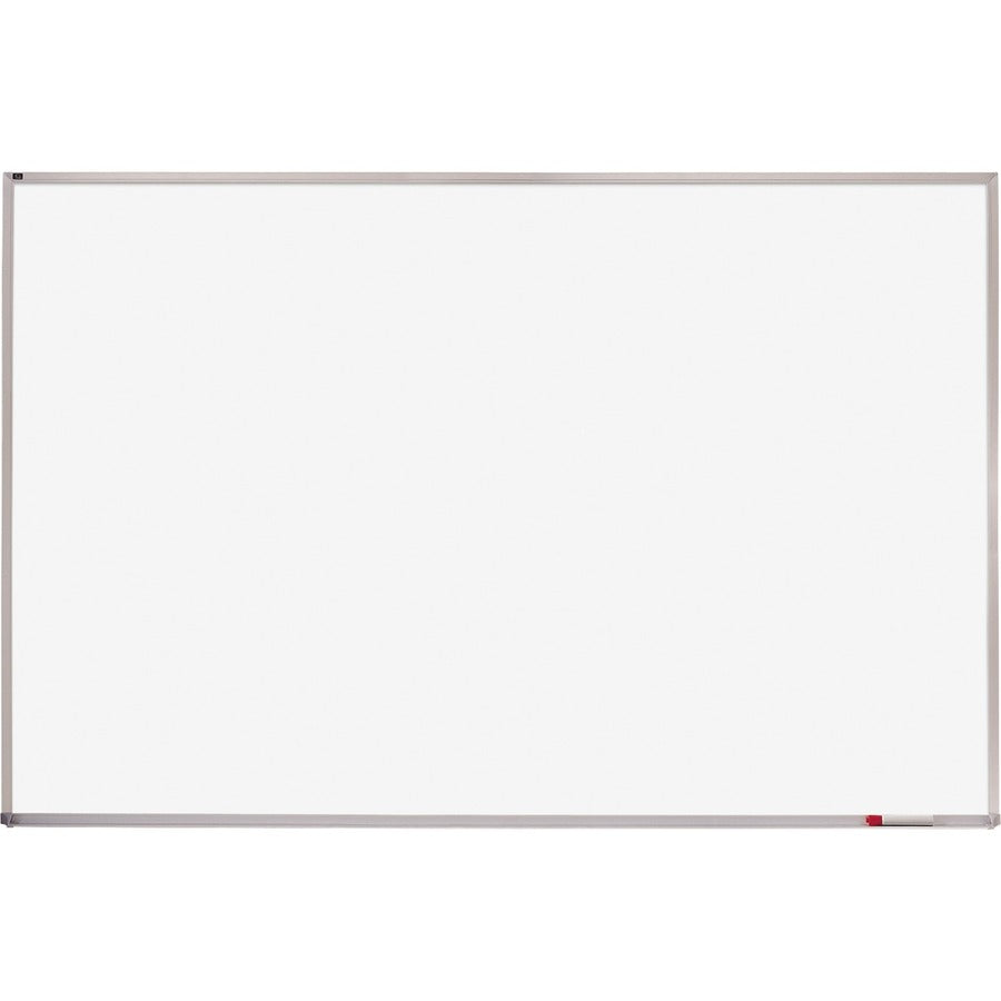 Quartet Whiteboard - 48" (4 ft) Width x 96" (8 ft) Height - White Melamine Surface - Silver Aluminum Frame - Horizontal - 1 Each