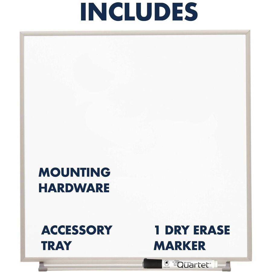 Quartet Matrix Whiteboard - 16" Board Height x 23" Board Width - White Surface - Magnetic, Durable - Silver Aluminum Frame - 1 Each
