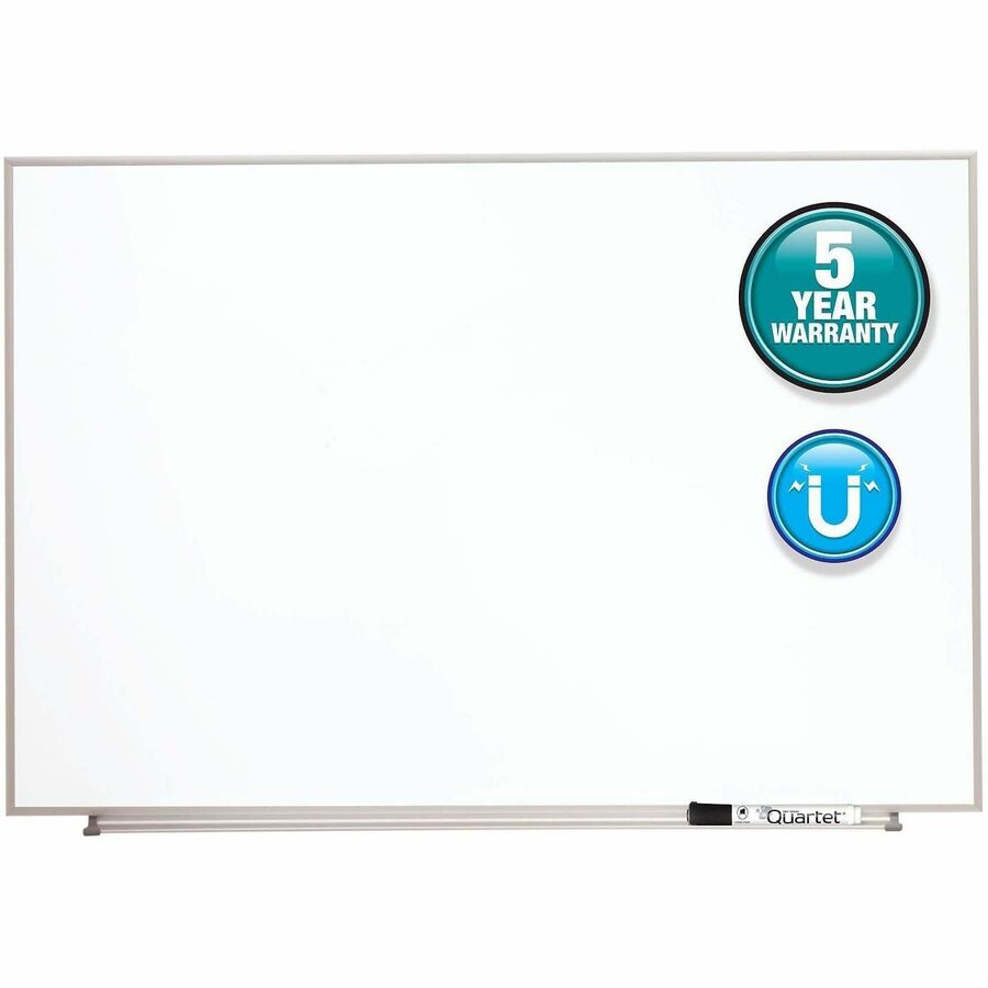 Quartet Matrix Whiteboard - 23" Board Height x 34" Board Width - White Surface - Magnetic, Durable - Silver Aluminum Frame - 1 Each