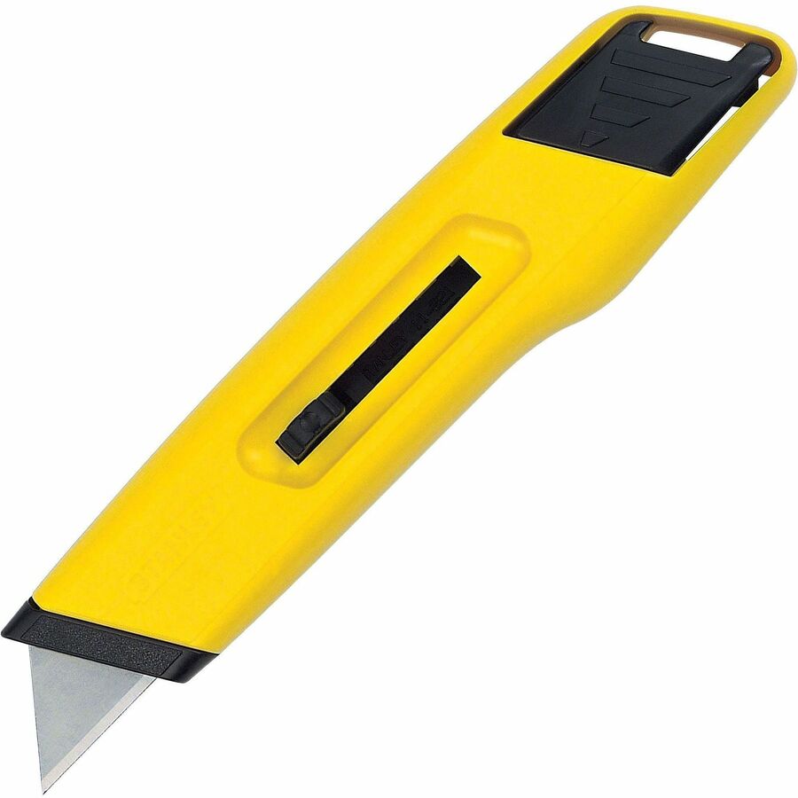 Stanley Classic 99 Utility Knife - 1" Height x 8.5" Width x 3" Length - Retractable, Lightweight - Plastic - Yellow - 1 Each