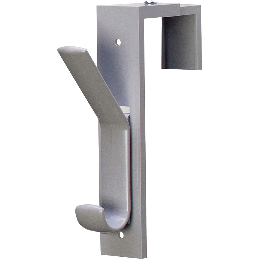 Deflecto Plastic Partition Hooks - 2 Hooks - 6.5" Height x 1.5" Width - for Garment - 2 / Pack