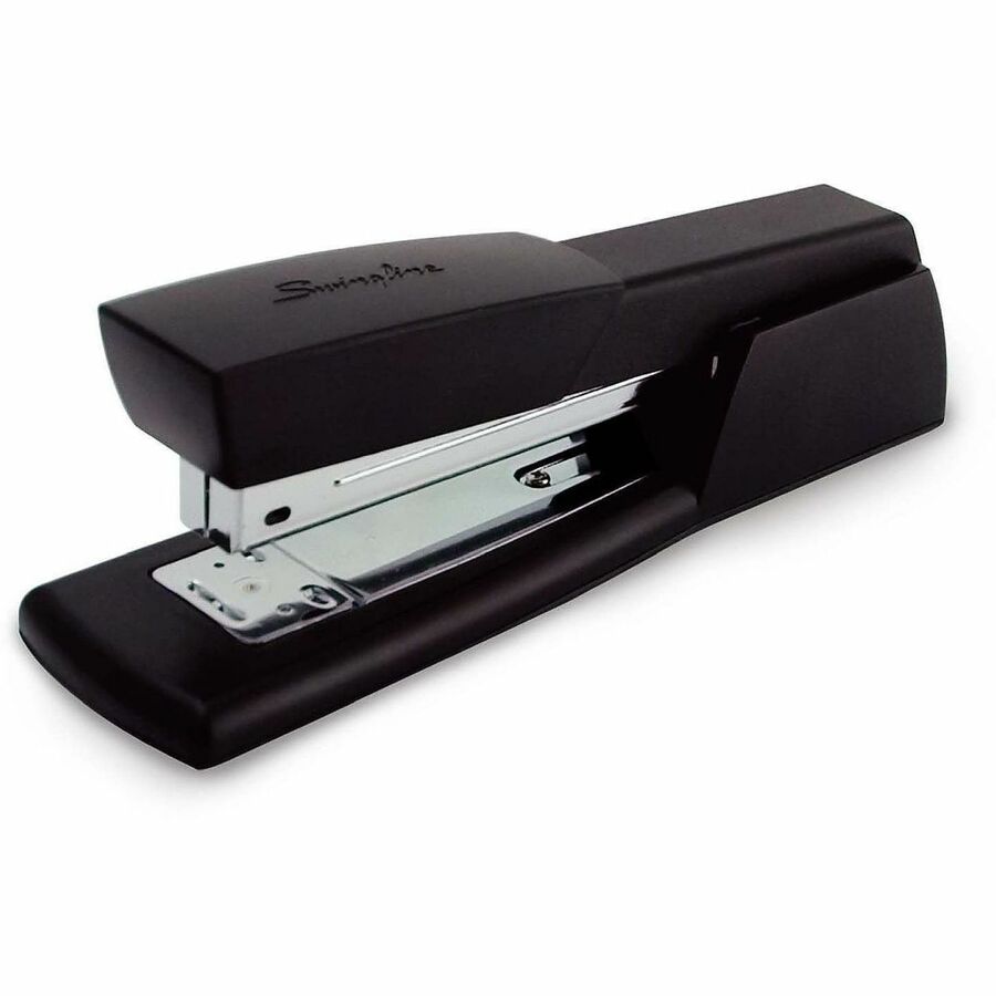 Swingline Light-Duty Desk Stapler - Staples Upto 20 Sheet of 20lb Paper - Holds Upto 210 Staple - Full Strip - Staple Size: 0.25" - Black - Plastic, Metal - 1 Each