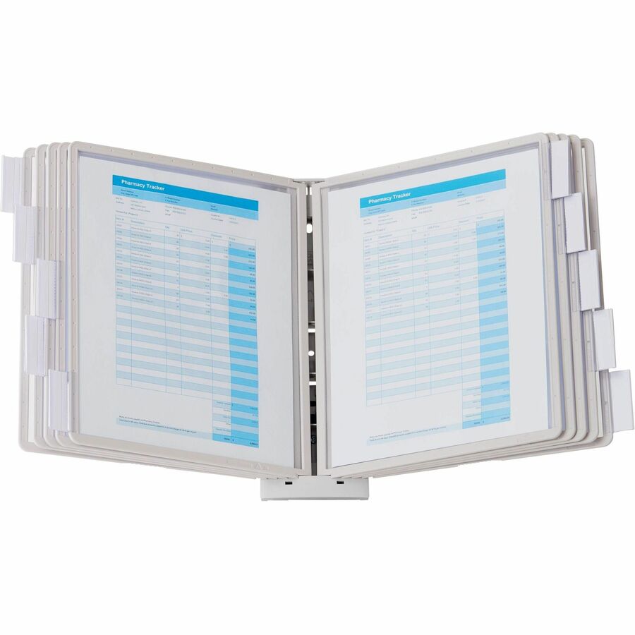 DURABLE Sherpa 10-Panel Wall Reference System - 10 Panels - Support Letter 8.50" x 11" Media - Expandable, Removable Sleeve - 1 Each