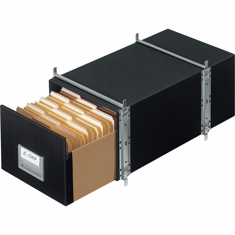 Bankers Box Staxonsteel File Storage Drawer System - Letter - Internal Dimensions: 12" Width x 24" Depth x 10.50" Height - External Dimensions: 14" Width x 25.5" Depth x 11.1" Height - Media Size Supported: Letter - Interlocking Closure - Heavy Duty...