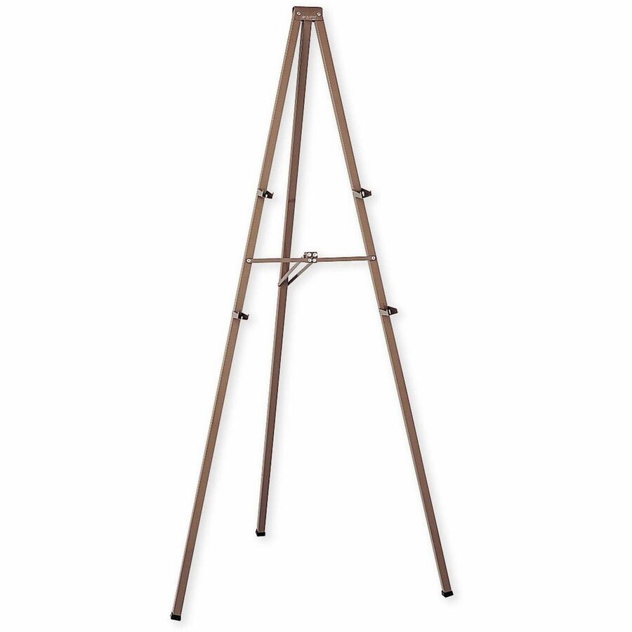 Quartet Steel Tripod Display Easel - 72" Height x 1" Width x 4" Depth - Floor - Steel - Bronze