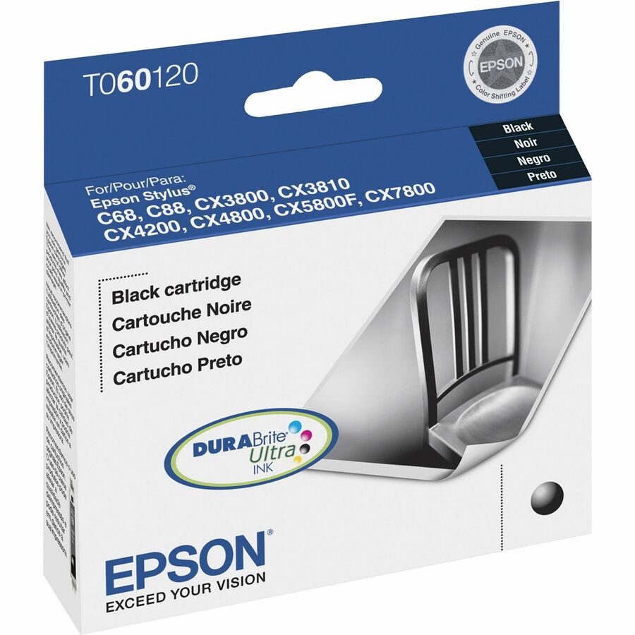 Epson DURABrite Original Inkjet Ink Cartridge - Black - 1 Each - Inkjet - Black - 1 Each