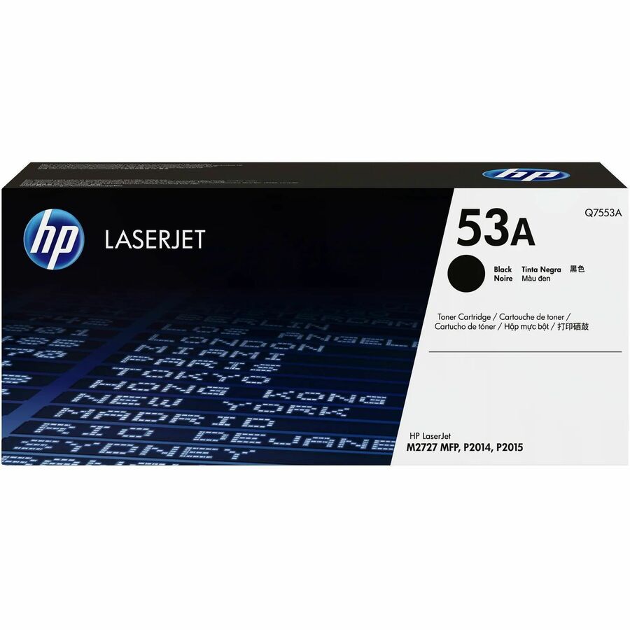HP 53A (Q7553A) Original Laser Toner Cartridge - Single Pack - Black - 1 Each - 3000 Pages