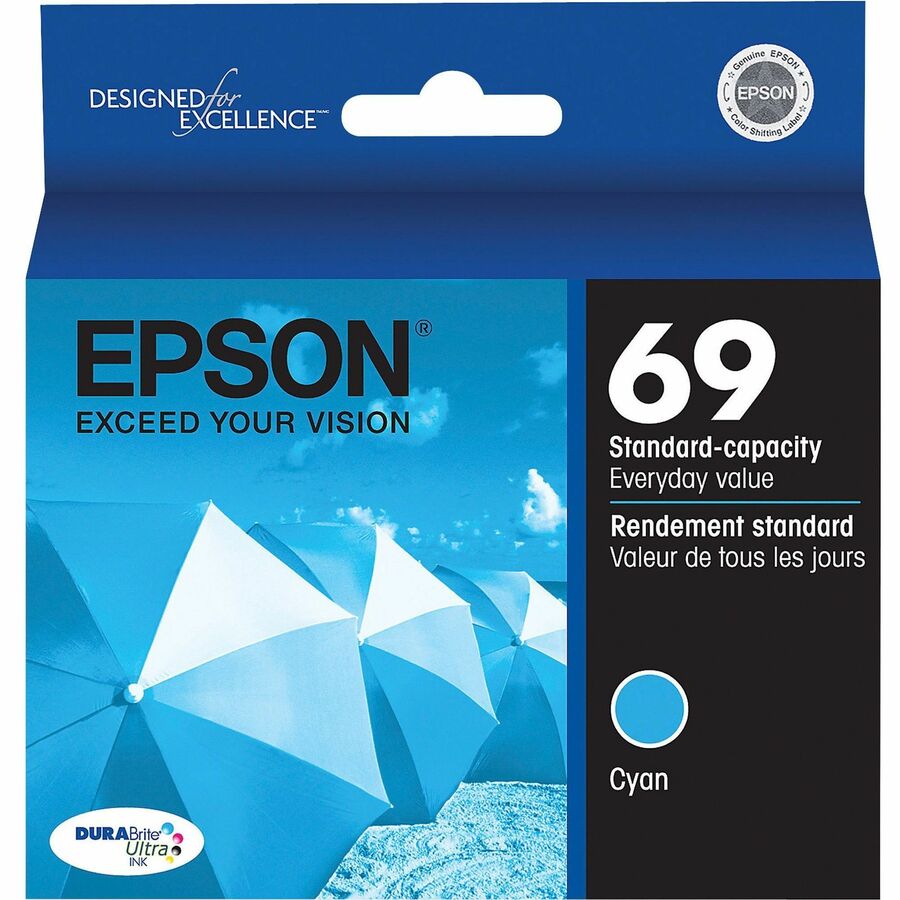 Epson DURABrite Original Inkjet Ink Cartridge - Cyan - 1 Each - 350 Pages