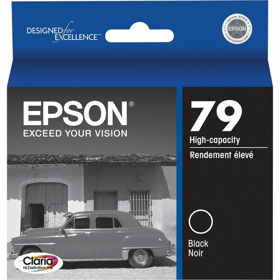 Epson 79 Original Inkjet Ink Cartridge - Black - 1 Each - Inkjet - Black - 1 Each