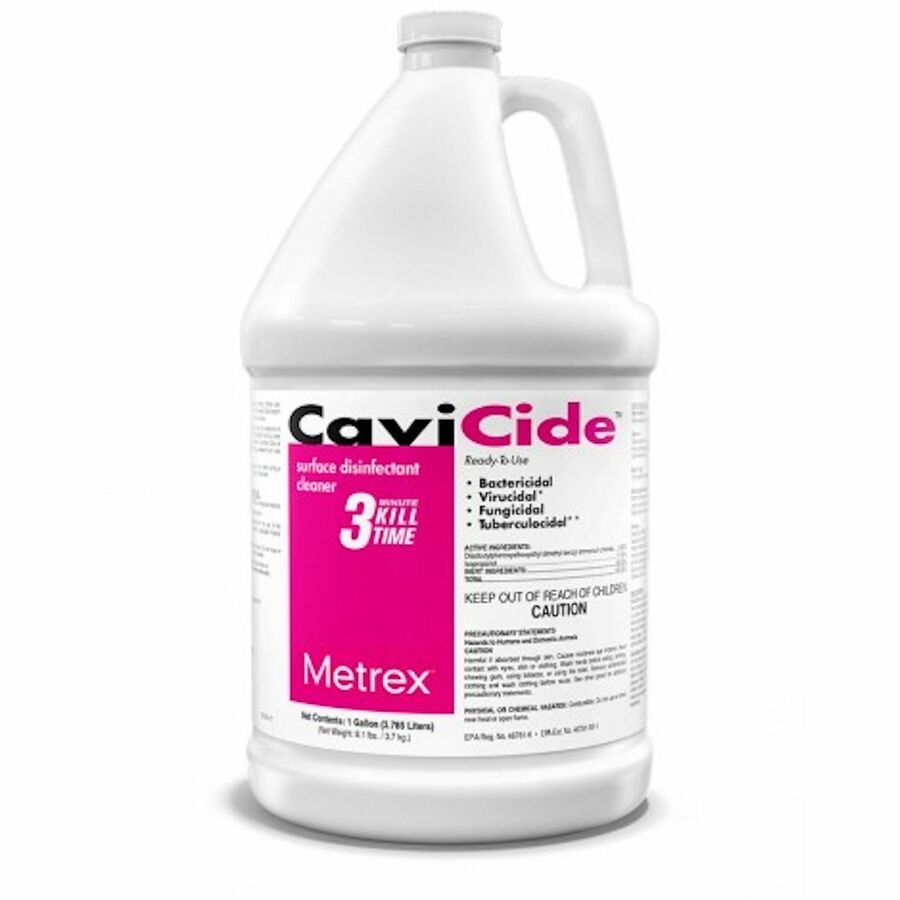 Cavicide Fragrance-free Disinfectant/Cleaner - 128 fl oz (4 quart) - Recommended For: Fungi Remover - Disinfectant, Non-toxic, Rinse-free, Caustic-free, Fragrance-free - White - 1 Each