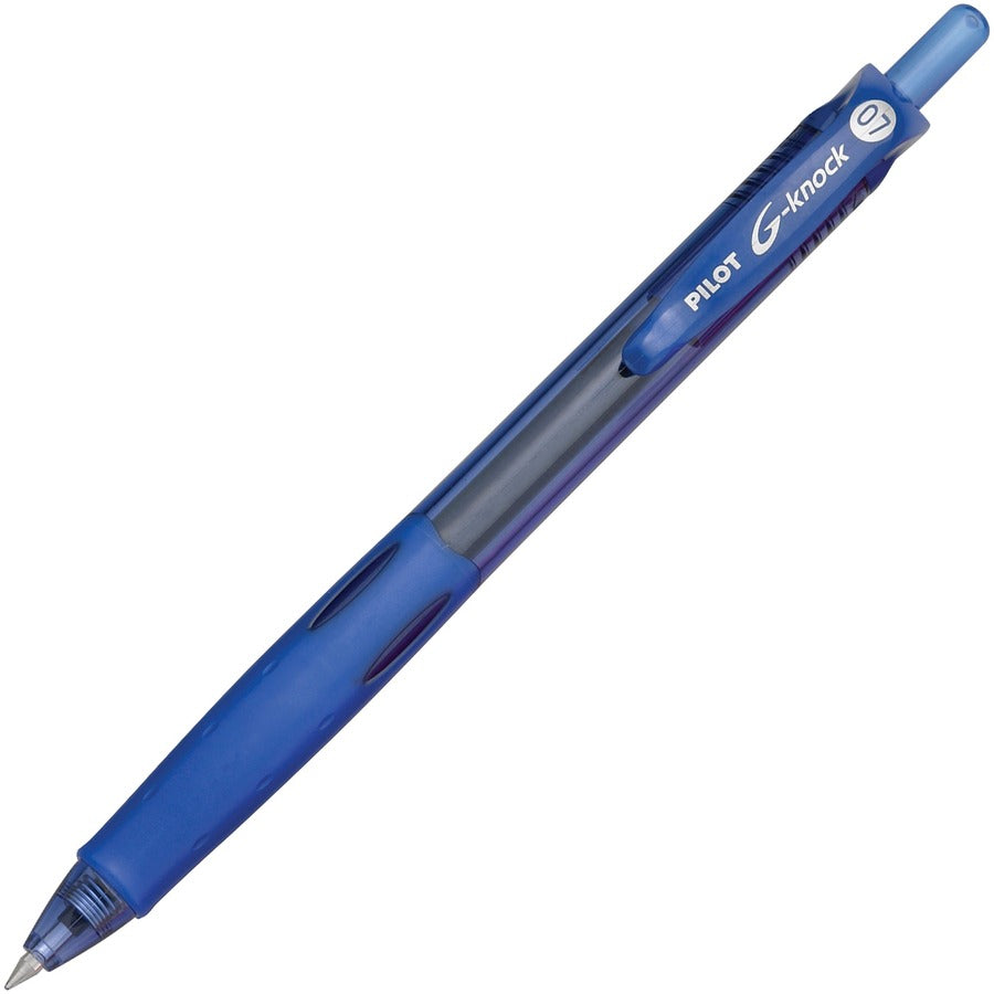 Pilot Retractable Gel Ink Pens - Refillable - Retractable - Blue Ink - Gel-based - Blue Barrel - 12 / Dozen