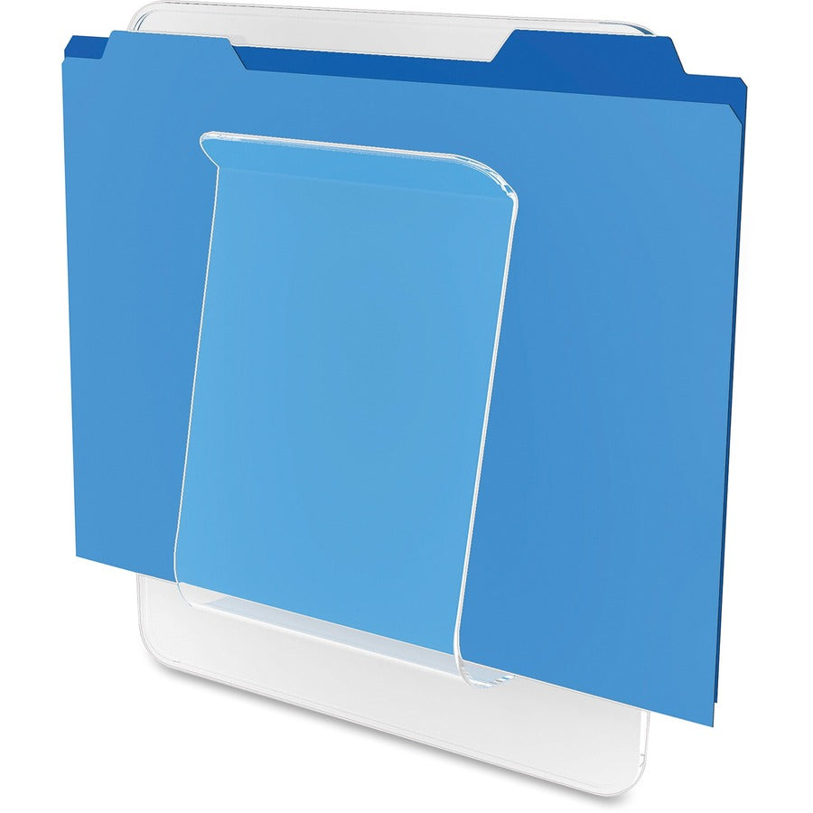 Deflecto Stand-Tall Wall File - 10.63" Height x 9.25" Width x 1.75" Depth - Unbreakable, Stackable - Clear - Plastic - 1 Each