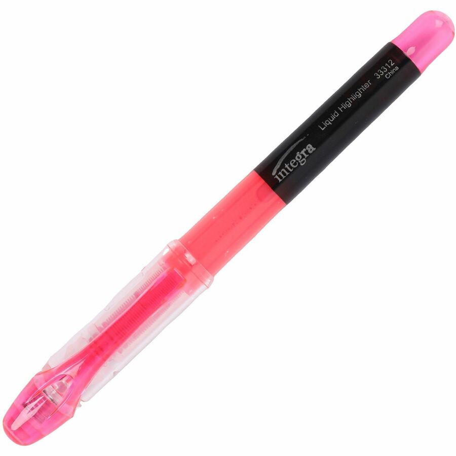 Integra Liquid Highlighters - Fluorescent Pink Ink - 12 / Dozen
