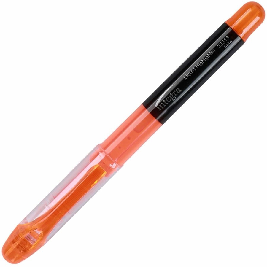 Integra Liquid Highlighters - Fluorescent Orange Ink - 12 / Dozen
