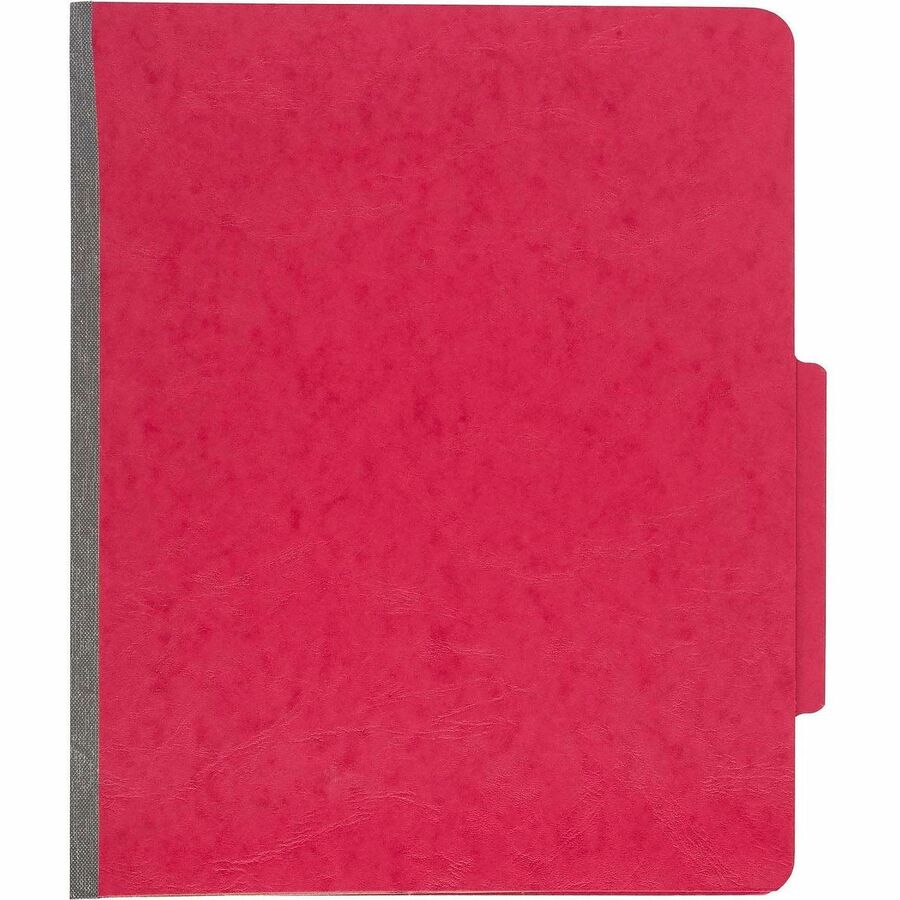 ACCO ColorLife Letter Classification Folder - 2" Folder Capacity - 8 1/2" x 11" - 4 Fastener - Top Tab Location - Right of Center Tab Position - 4 Divider - Presstex - Executive Red - 10 / Box