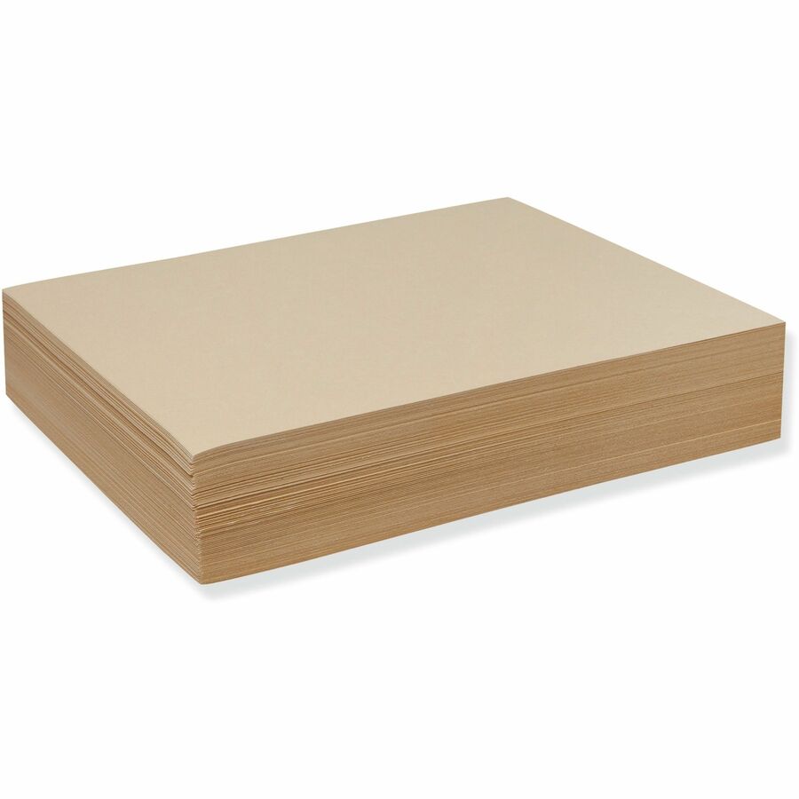 Pacon®, Standard-Weight Drawing Paper - 500 Sheets - Plain - 9" x 12" Sheet Size - Manila Paper - 1 Ream