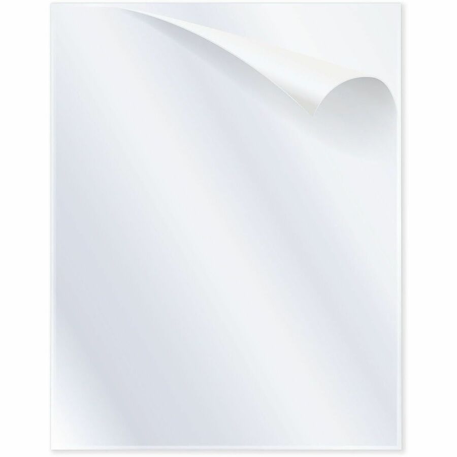 C-Line Letter Report Cover with Fastener - 8 1/2" x 11" - 1 x Clamp Fastener - 1/10" Fastener Capacity - Poly, Vinyl - Clear - 0% Recycled - 100 / Box