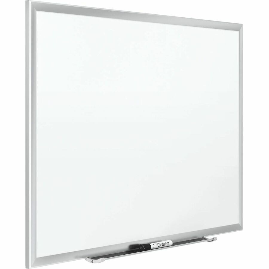 Quartet Classic Porcelain Whiteboard - 60" (5 ft) Width x 36" (3 ft) Height - White Porcelain Surface - Silver Aluminum Frame - Rectangle - Horizontal/Vertical - Magnetic - Durable, Recyclable, Dent Resistant, Scratch Resistant, Sturdy, Stain Resistant...