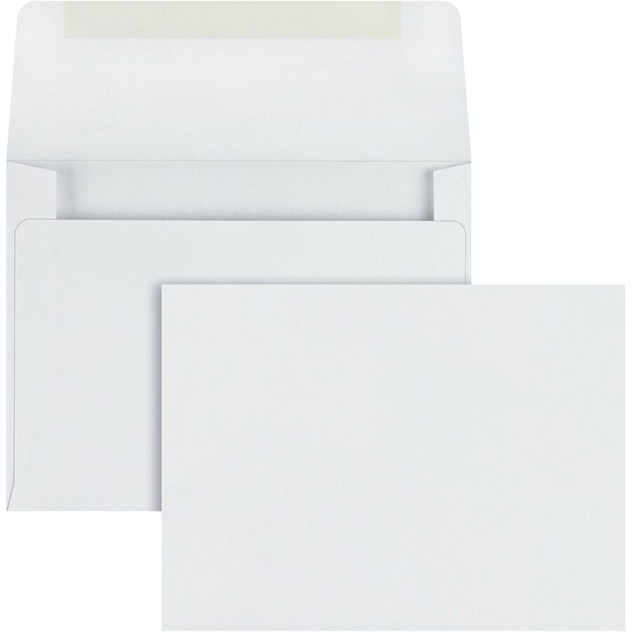 Quality Park A2 Quarter-folded Invitation Envelopes - #5-1/2 - 4 3/8" Width x 5 3/4" Length - 24 lb - Flap - White - 500 / Box