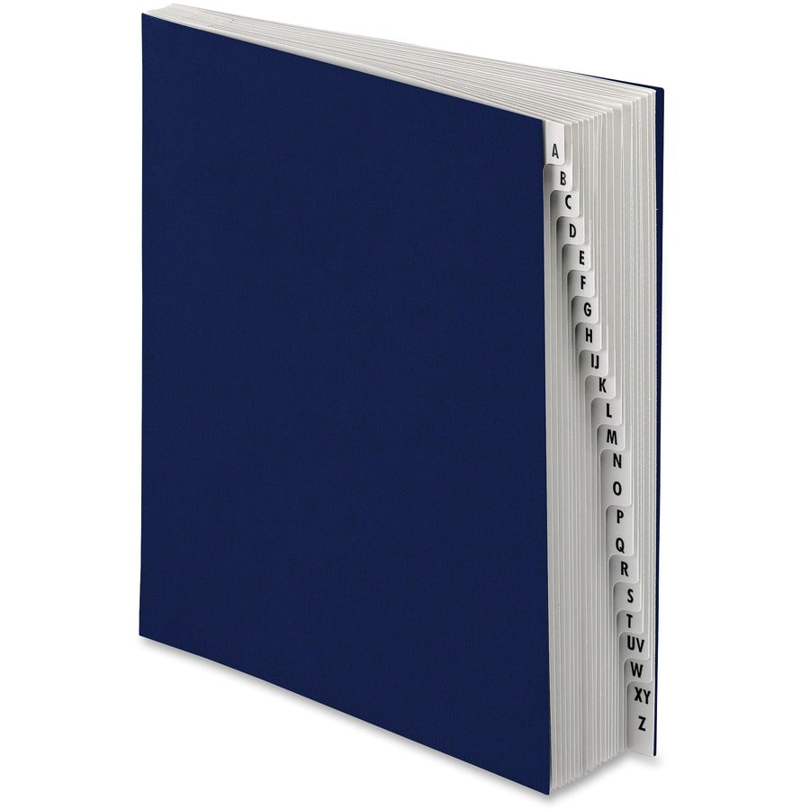 Pendaflex Letter Expanding File - 8 1/2" x 11" - 30 Divider - Pressboard - Navy - Preprinted, Moisture Resistant, Reinforced - 10% Recycled - 1 Each